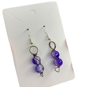 handmade glass earrings